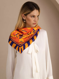 [كلب برتقالي] SilkSilky-SA Scarf 003