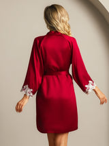 [خمر] SilkSilky-SA 3/4 Sleeve رداء حمام نسائي 002