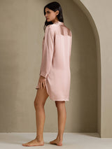 [توسكانا] SilkSilky-SA Long Sleeve Lapel Collar باس النوم 002
