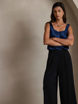 [أزرق غامق] SilkSilky-SA Sleeveless كامي 005