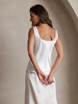 [أبيض] SilkSilky-SA Sleeveless كامي 002
