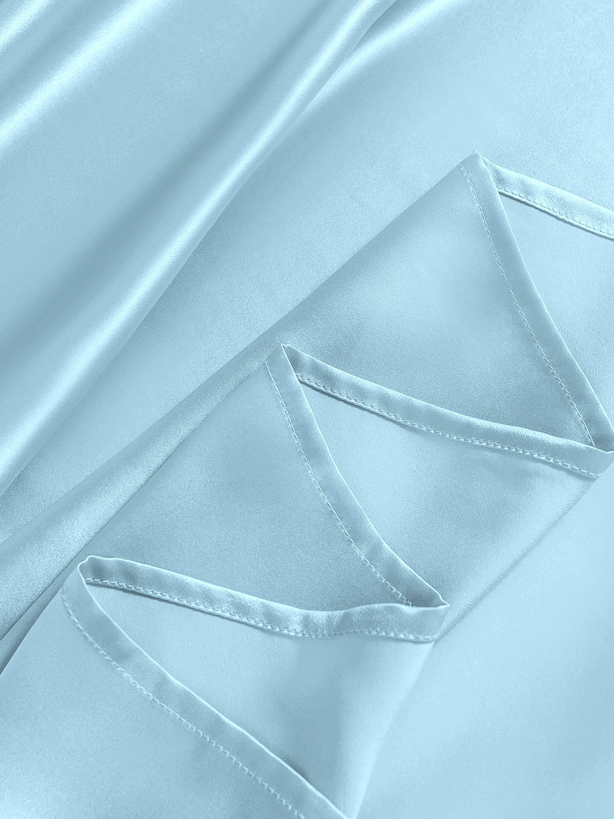 [أزرق فاتح] SilkSilky-SA 19Momme Pure Silk Bedding Set 006