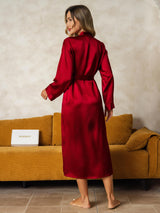 [خمر] SilkSilky-SA Long Sleeve رداء حمام نسائي 002