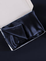 [أزرق غامق] SilkSilky-SA 22Momme الحرير الخالص Pillowcase 005