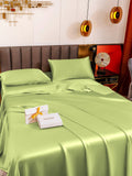 SilkSilky SA 19Momme الحرير الخالص Bedding Set نعناع 003