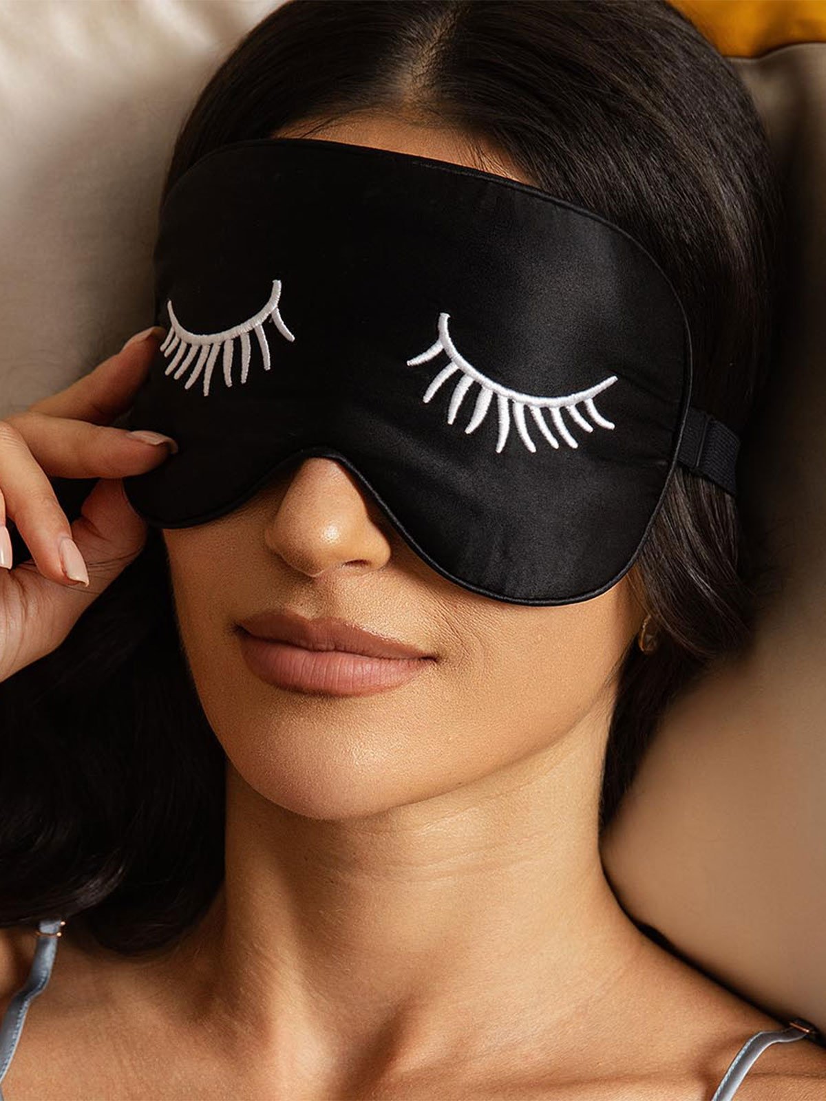 [رموشبيضاء] SilkSilky-SA الحرير الخالص Eye Mask 004
