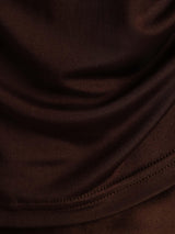 [قهوة] SilkSilky-SA Short Sleeve تي شيرت نسائية 005