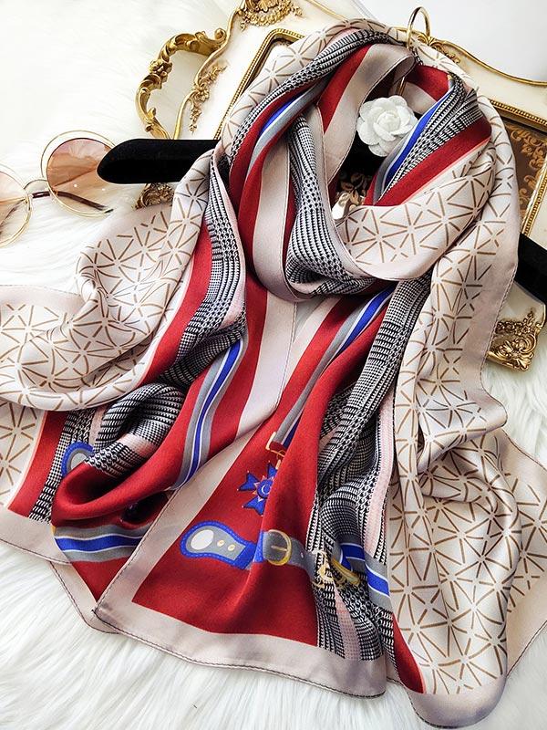 SilkSilky-SA الحرير الخالص Scarf P090 001