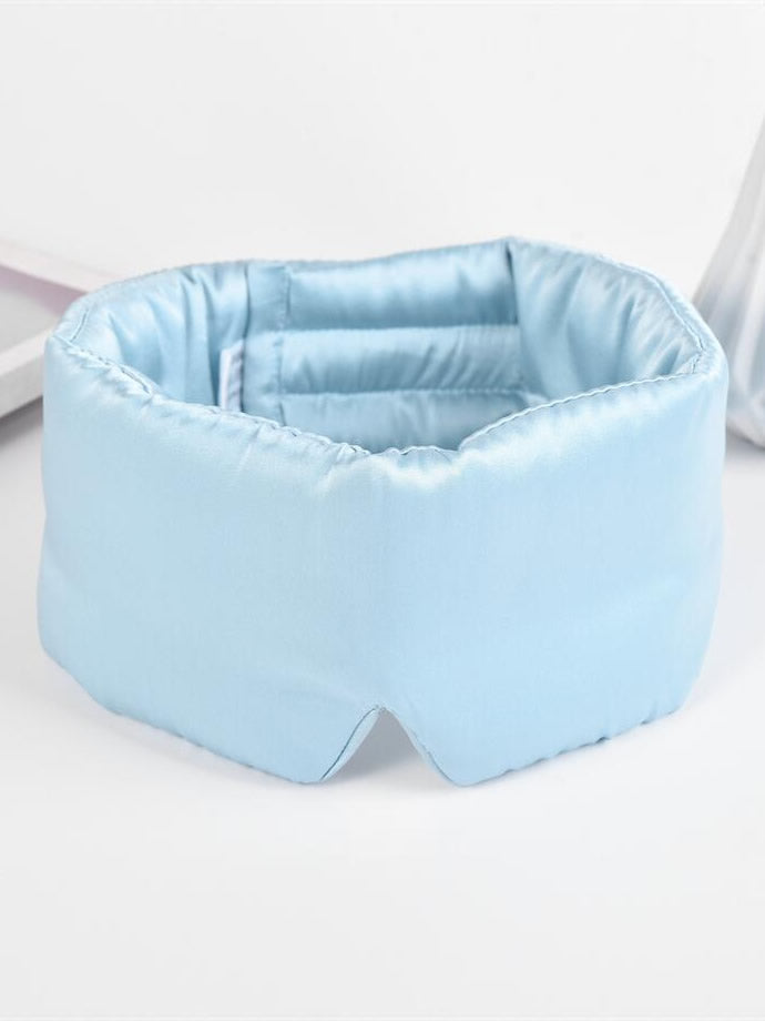 [أزرق فاتح] SilkSilky-SA 19Momme الحرير الخالص Eye Mask 004