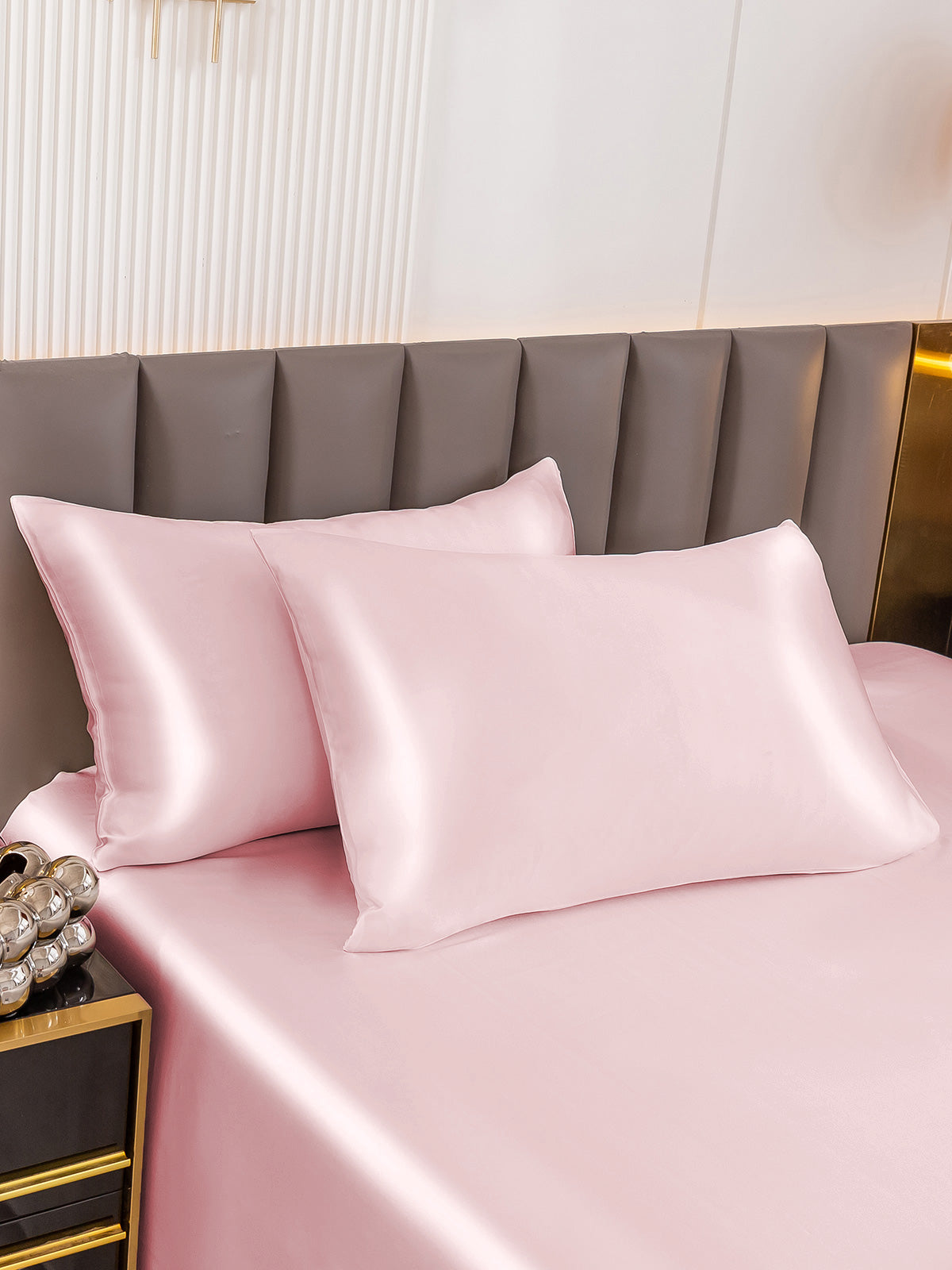 [لون القرنفل] SilkSilky-SA 19Momme الحرير الخالص Pillowcase 003