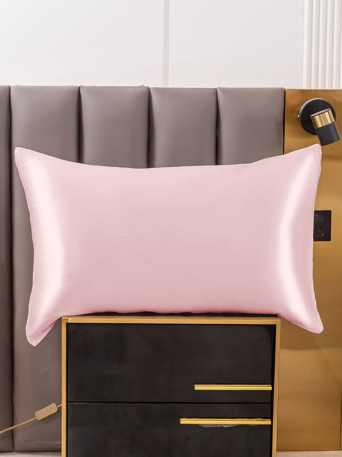 [لون القرنفل] SilkSilky-SA 19Momme الحرير الخالص Pillowcase 004