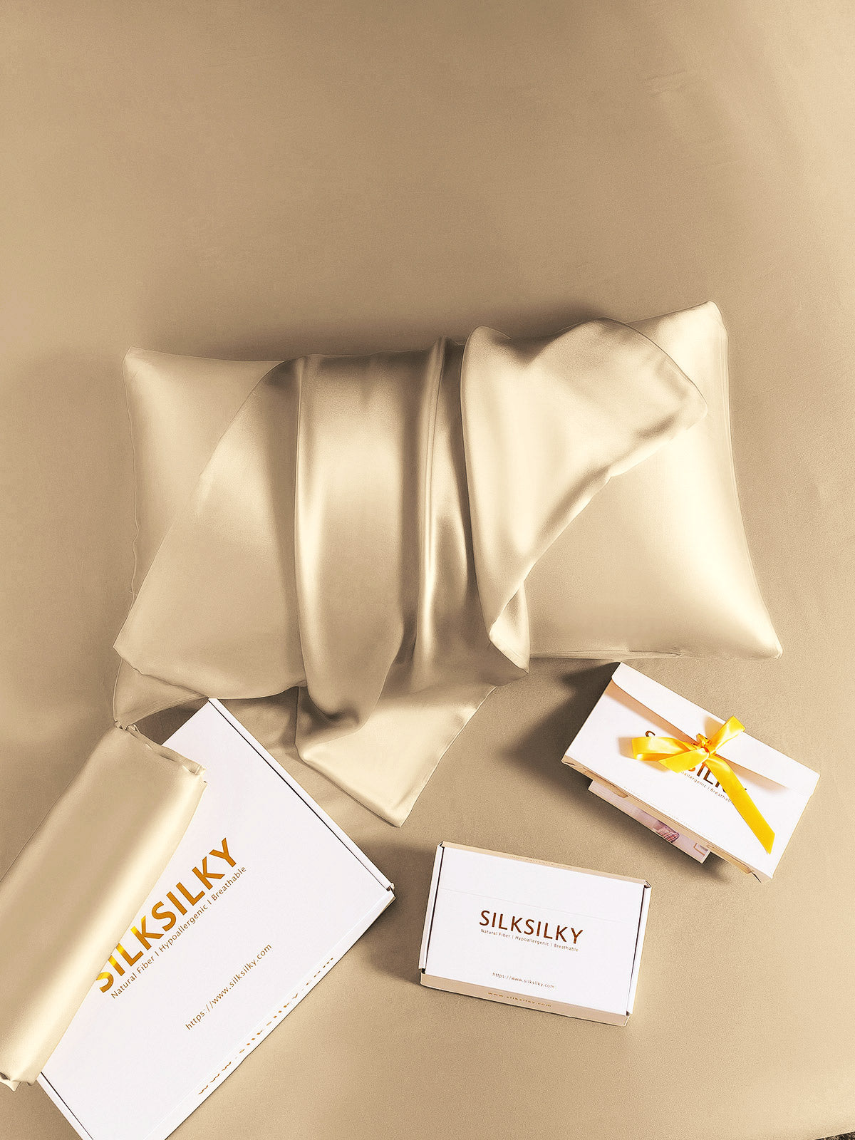 [المياهالخضراء] SilkSilky-SA 22Momme الحرير الخالص Pillowcase 012