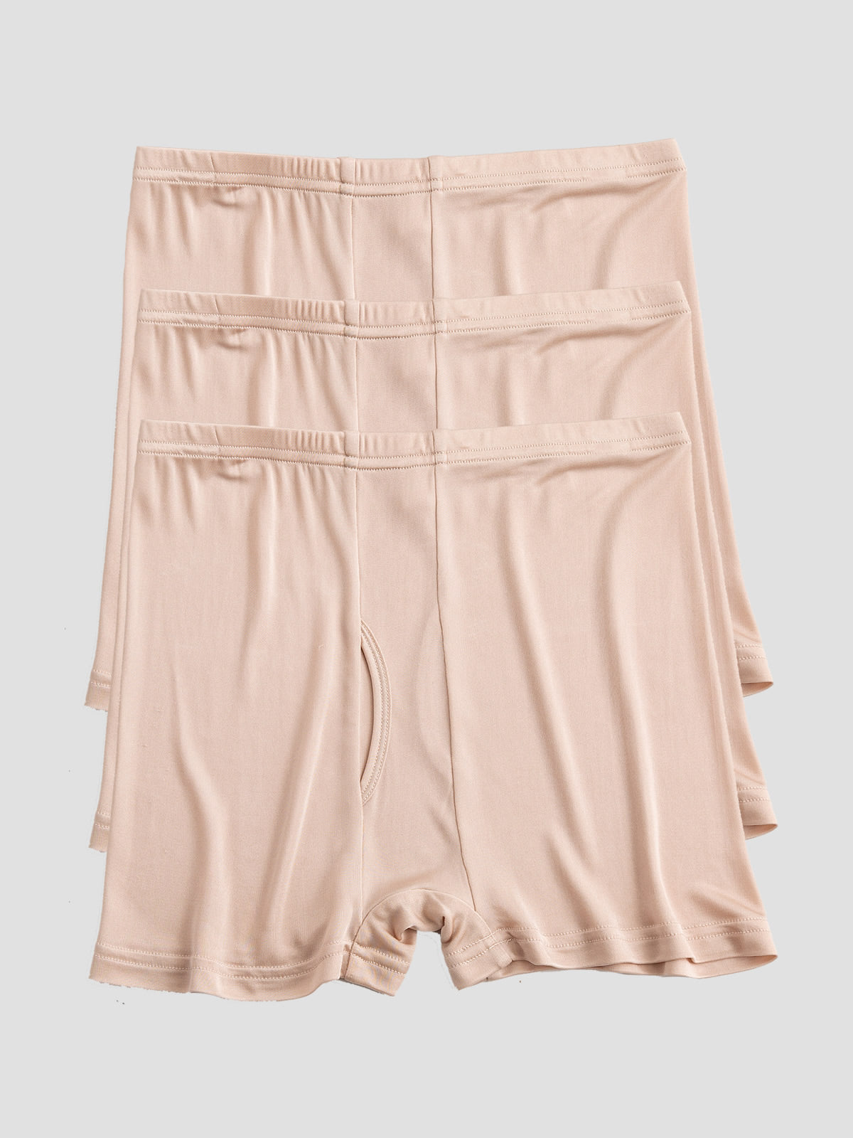 [اللون البيج] SilkSilky-SA محبوك الحرير Mens Underwear 002