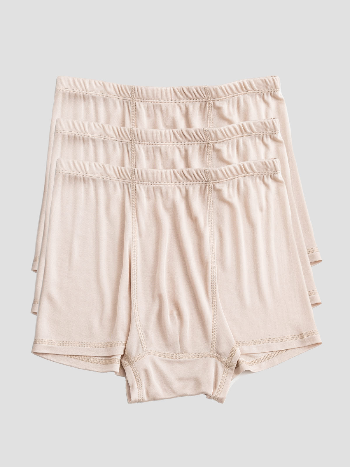 [اللون البيج] SilkSilky-SA محبوك الحرير Mens Underwear 002