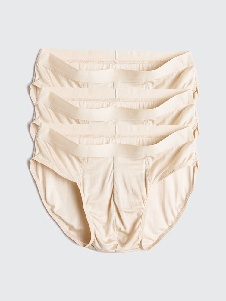 [اللون البيج] SilkSilky-SA Silk Mens Underwear 004