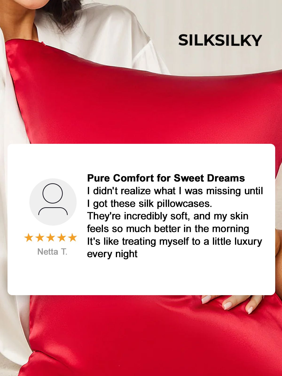 [أزرق غامق] SilkSilky-SA 19Momme الحرير الخالص Pillowcase 003