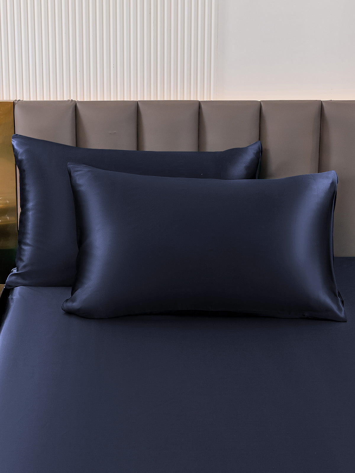 [أزرق غامق] SilkSilky-SA 19Momme الحرير الخالص Pillowcase 004