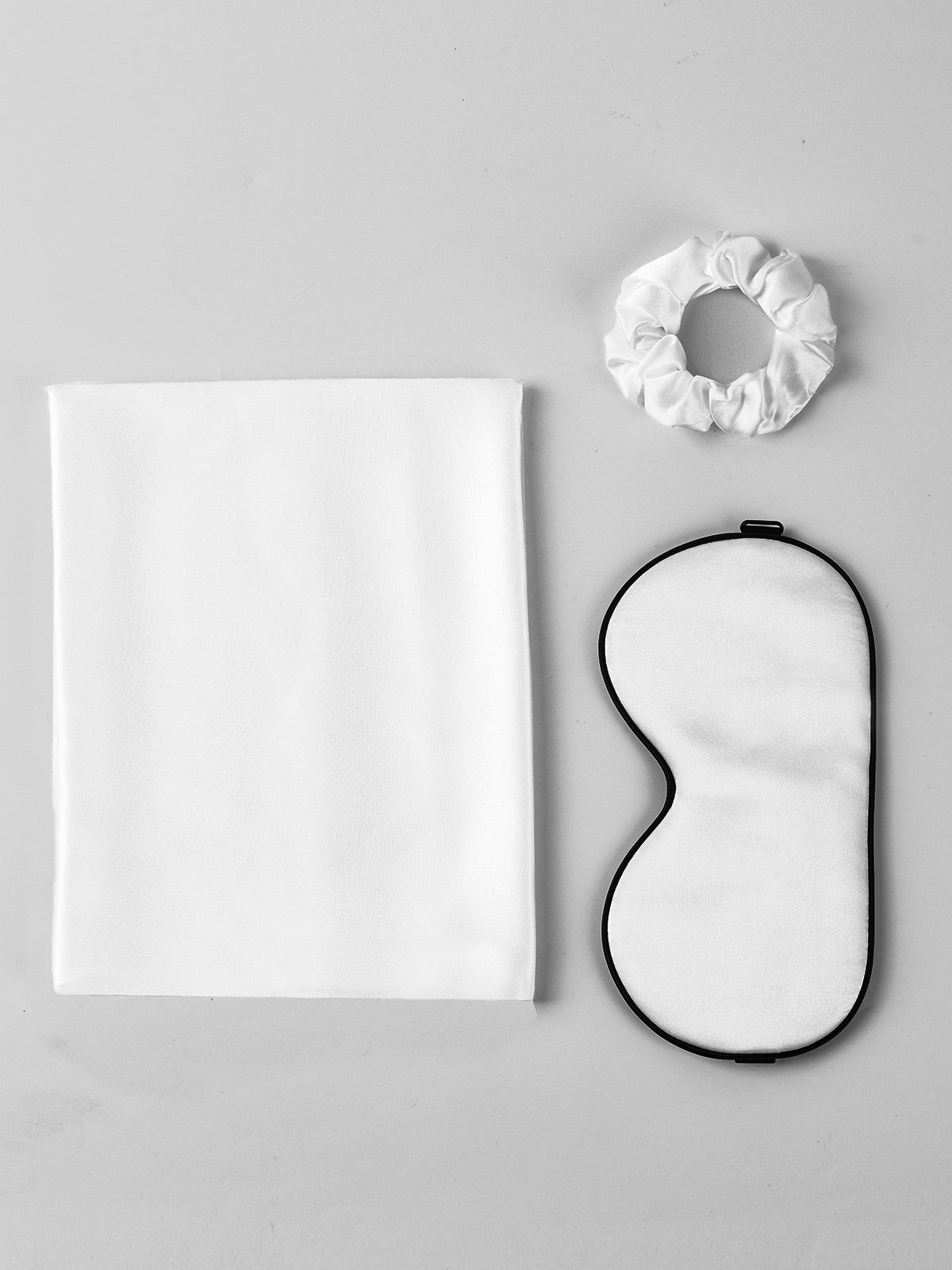[أبيض] SilkSilky-SA 19Momme الحرير الخالص Pillowcase Set 003
