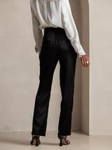 [أسود] SilkSilky-SA 19Momme الحرير Womens Pants 002