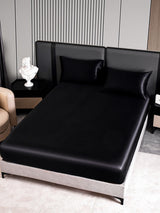 [أسود] SilkSilky-SA 22Momme الحرير الخالص Bedding Set 003
