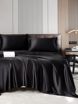 [أسود] SilkSilky-SA 22Momme الحرير الخالص Bedding Set 003
