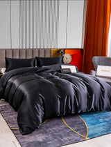 [أسود] SilkSilky-SA 22Momme الحرير الخالص Bedding Set 003
