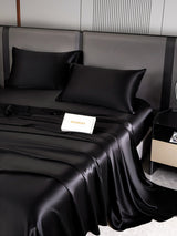 [أسود] SilkSilky-SA 22Momme الحرير الخالص Bedding Set 004