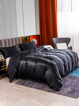 [أسود] SilkSilky-SA 22Momme الحرير الخالص Bedding Set 004