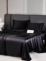 [أسود] SilkSilky-SA 22Momme الحرير الخالص Bedding Set 005