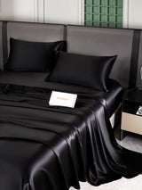 [أسود] SilkSilky-SA 25Momme الحرير الخالص Bedding Set 003