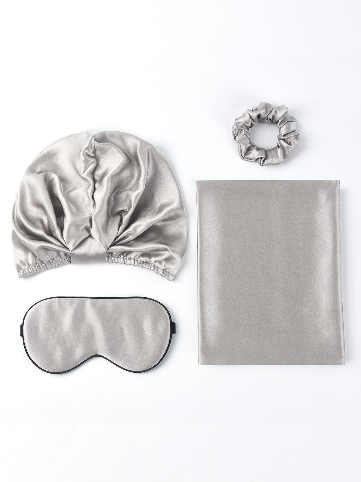 [فضة] SilkSilky-SA 19Momme الحرير الخالص Pillowcase Set 002