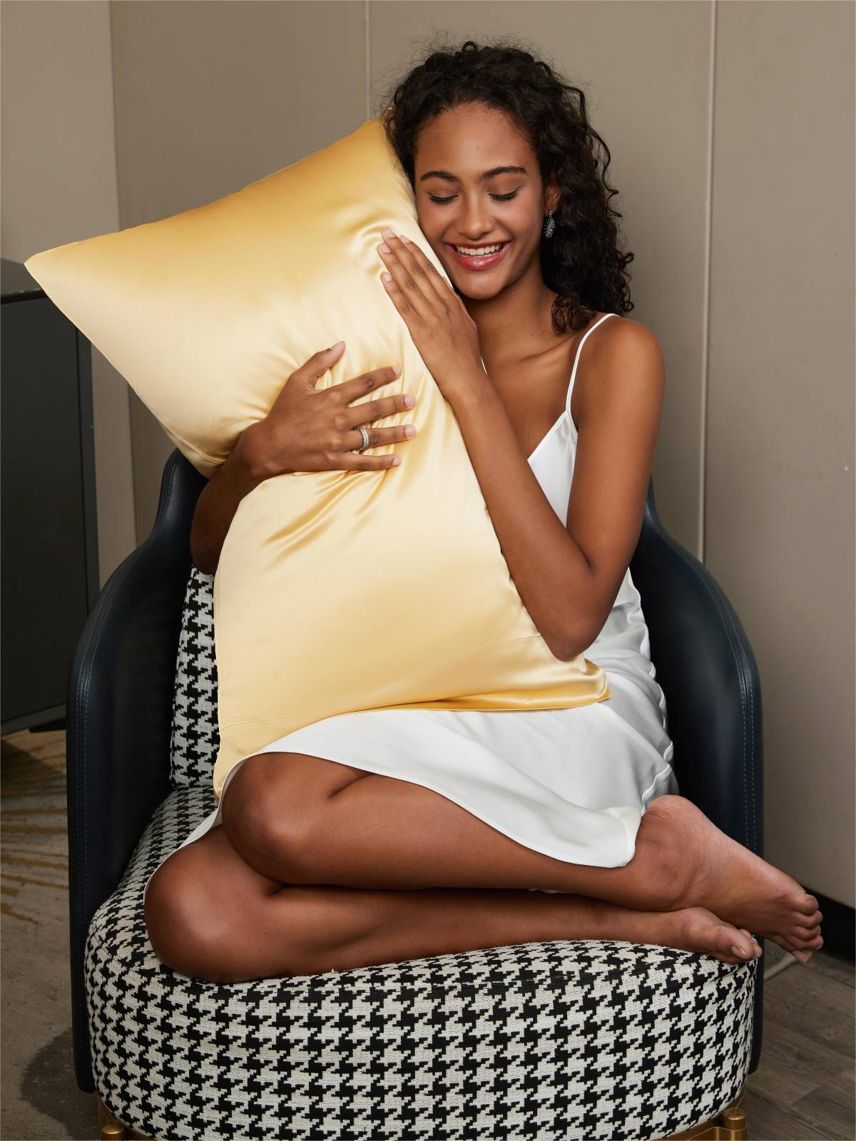 [شامبانيا] SilkSilky-SA 22Momme الحرير الخالص Pillowcase 002
