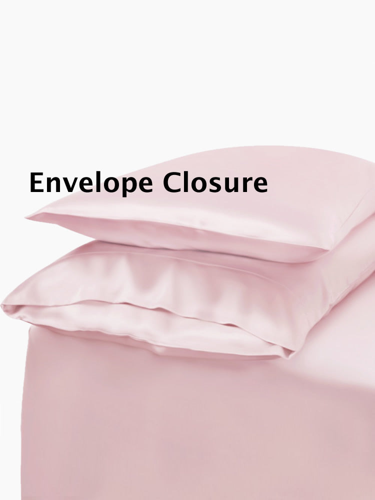 [لون القرنفل] SilkSilky-SA 22Momme الحرير الخالص Pillowcase Set 004