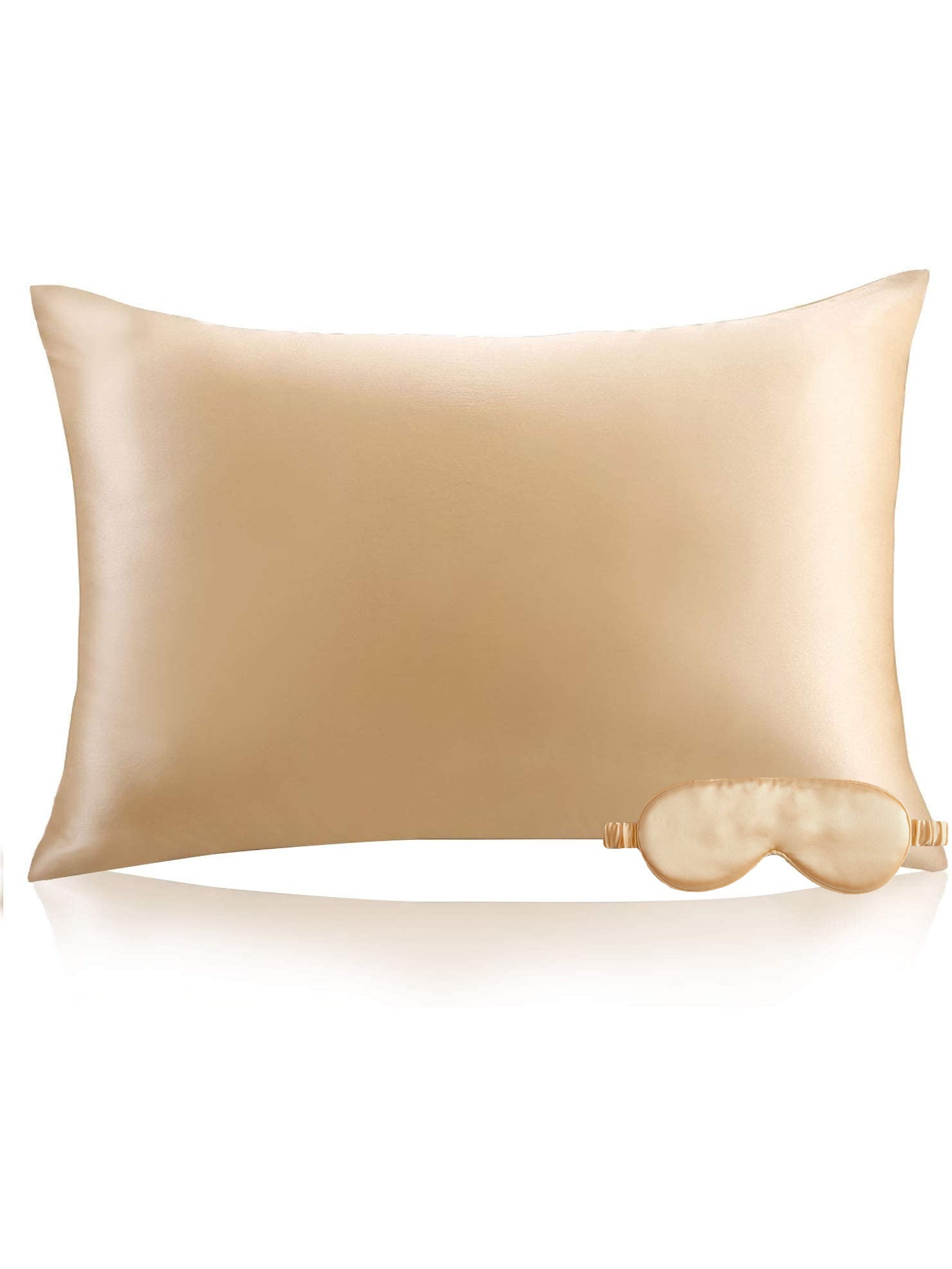 [شامبانيا] SilkSilky-SA 22Momme الحرير الخالص Pillowcase Set 001