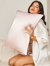[لون القرنفل] SilkSilky-SA 19Momme الحرير الخالص Pillowcase 007
