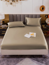 [الكاكي] SilkSilky-SA 19Momme الحرير الخالص Bedding Set 002
