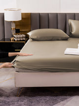 [الكاكي] SilkSilky-SA 19Momme الحرير الخالص Bedding Set 004