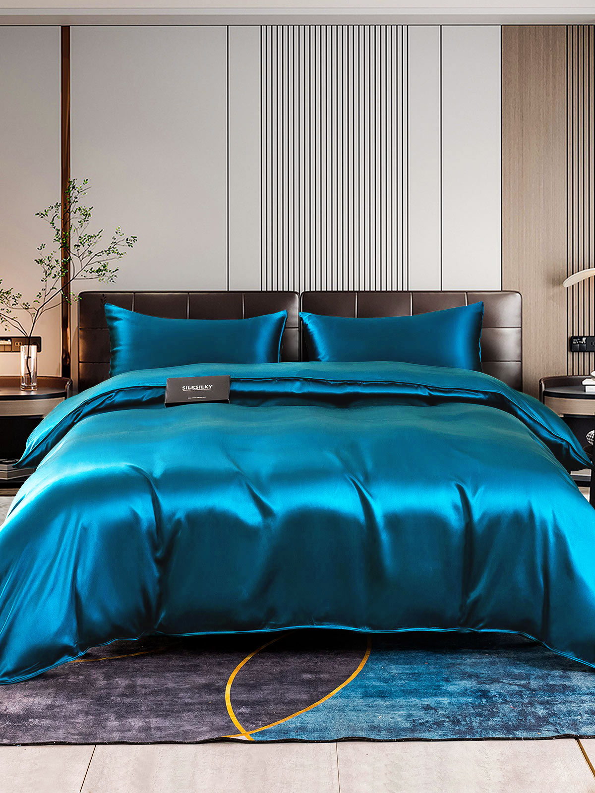[المياه الخضراء] SilkSilky-SA 22Momme الحرير الخالص Bedding Set 001