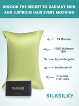 [نعناع] SilkSilky-SA 19Momme الحرير الخالص Pillowcase 003