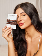 [قهوة] SilkSilky-SA ربطات شعر 001
