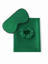 [أخضر غامق] SilkSilky-SA 19Momme الحرير الخالص Pillowcase Set 003