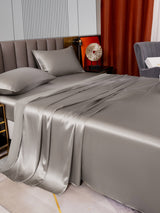 [رمادي] SilkSilky-SA 22Momme الحرير الخالص Bedding Set 003