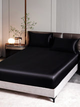 [أسود] SilkSilky-SA 22Momme الحرير الخالص Bedding Set 002