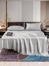 [فضة] SilkSilky-SA 22Momme الحرير الخالص Bedding Set 001