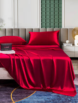 [خمر] SilkSilky-SA 25Momme الحرير الخالص Bedding Set 001