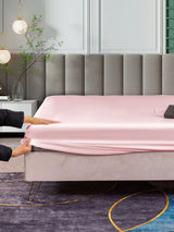 [لون القرنفل] SilkSilky-SA 25Momme غطاء السرير 003
