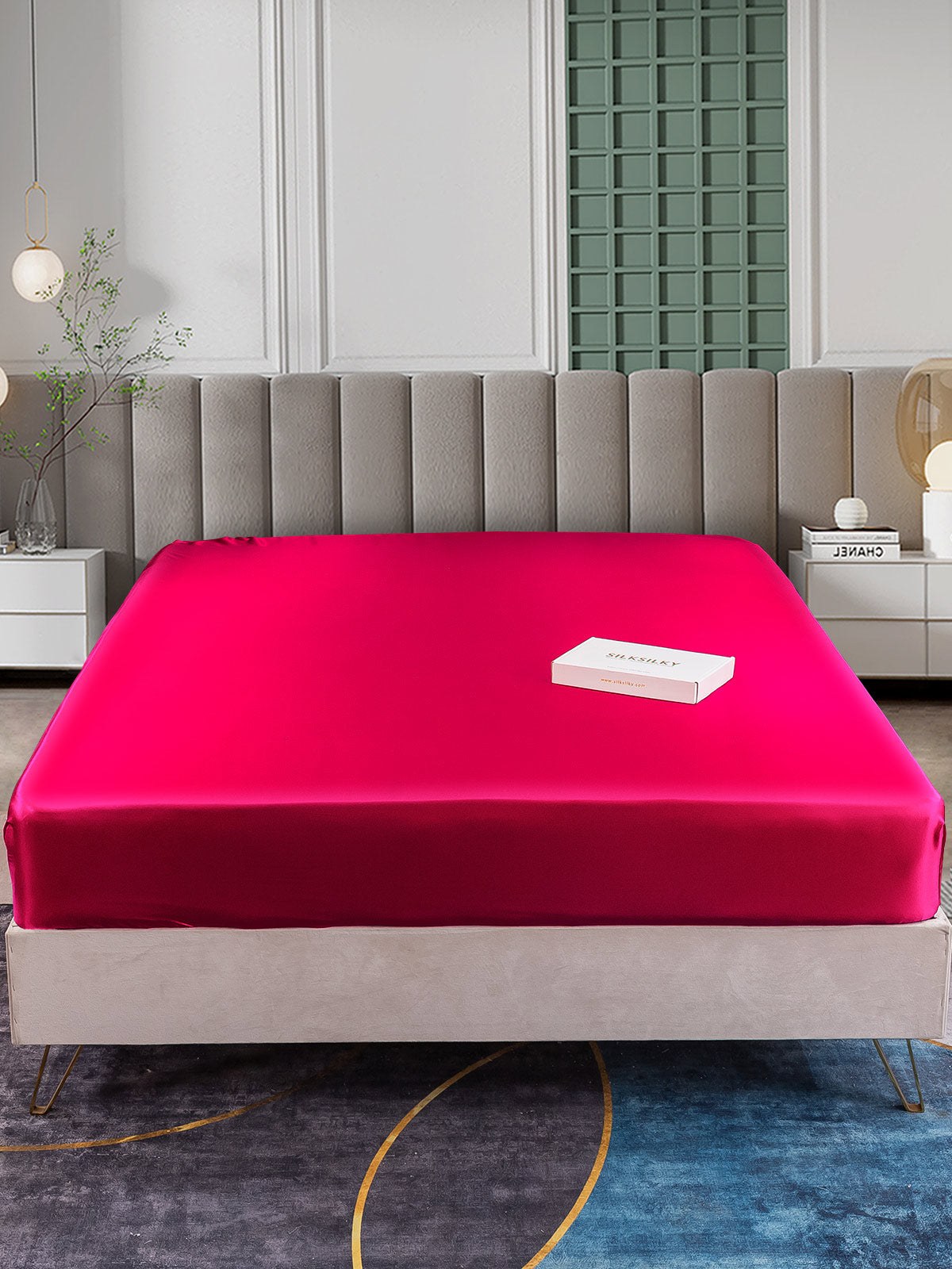 [خمر] SilkSilky-SA 25Momme الحرير الخالص Sheet 002