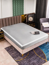 [فضة] SilkSilky-SA 25Momme غطاء السرير 001