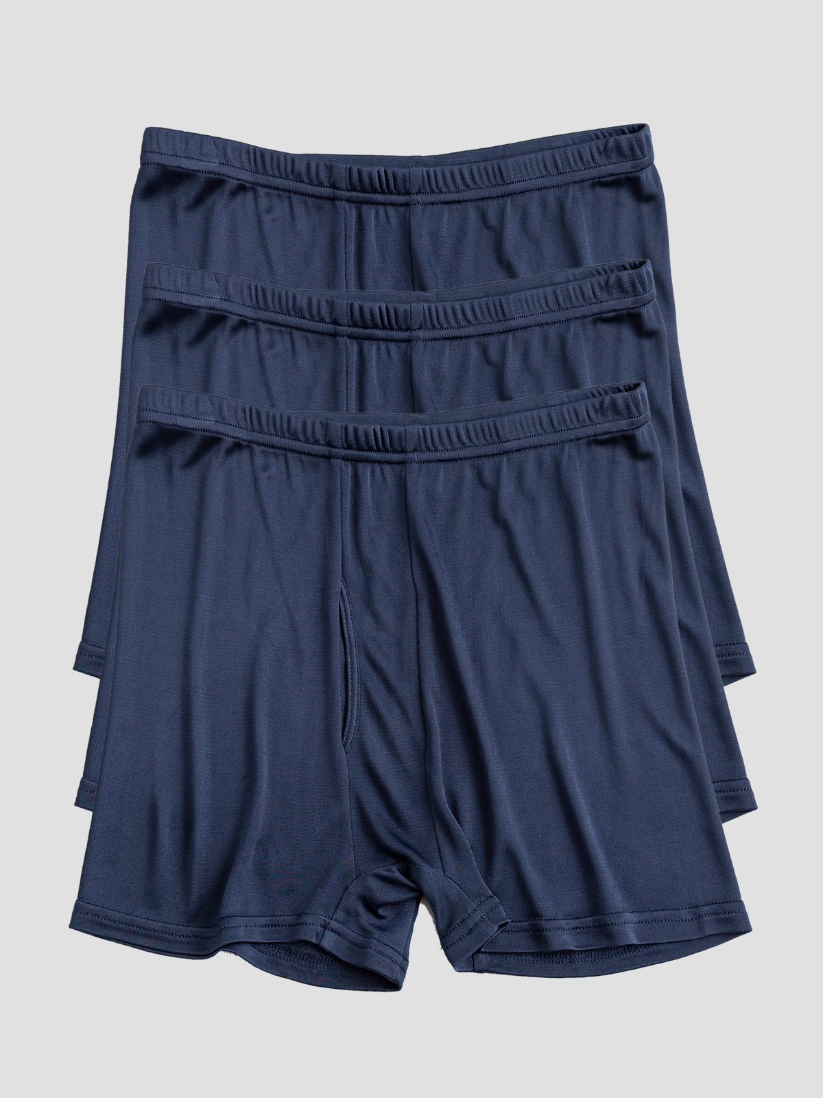 [أزرق غامق] SilkSilky-SA محبوك الحرير Mens Underwear 003