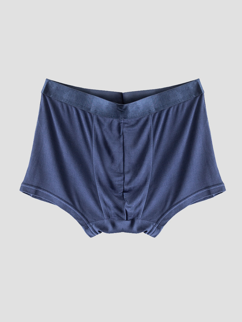 [أزرق غامق] SilkSilky-SA محبوك الحرير Mens Underwear 006